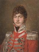 Portrait of an officer,half-length,wearing a red coat and the swedish military order of the sword unknow artist